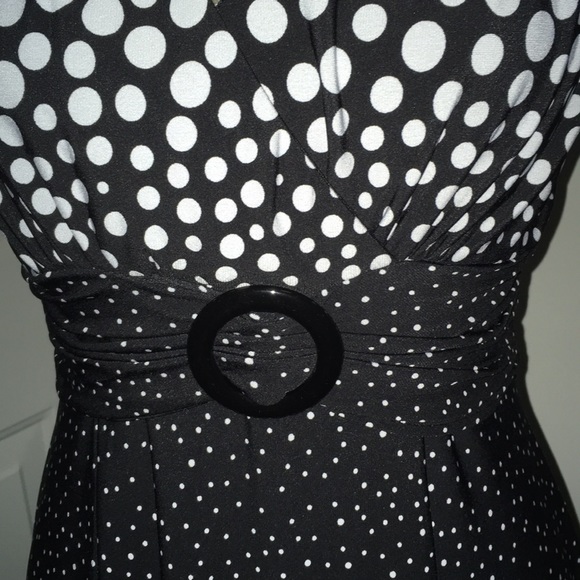 PERCEPTIONS POLKA DOT DRESS - Picture 5 of 7